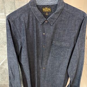 True Religion Men's Denim Button-Down Shirt